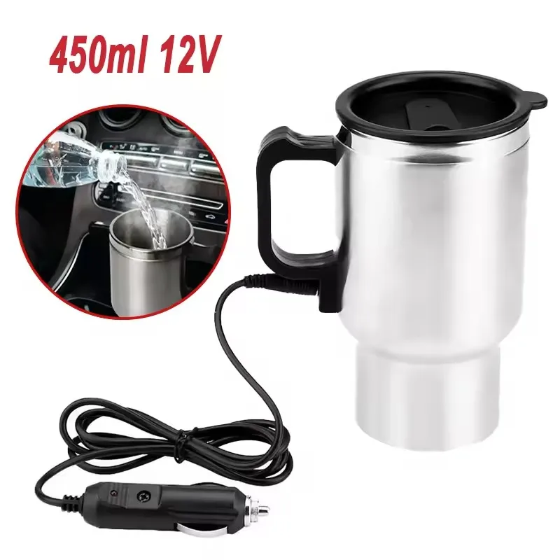 Camping Cooking Electric - Elektrische verwarming Auto-waterkoker 12V 450ml Voertuigverwarmingsbeker