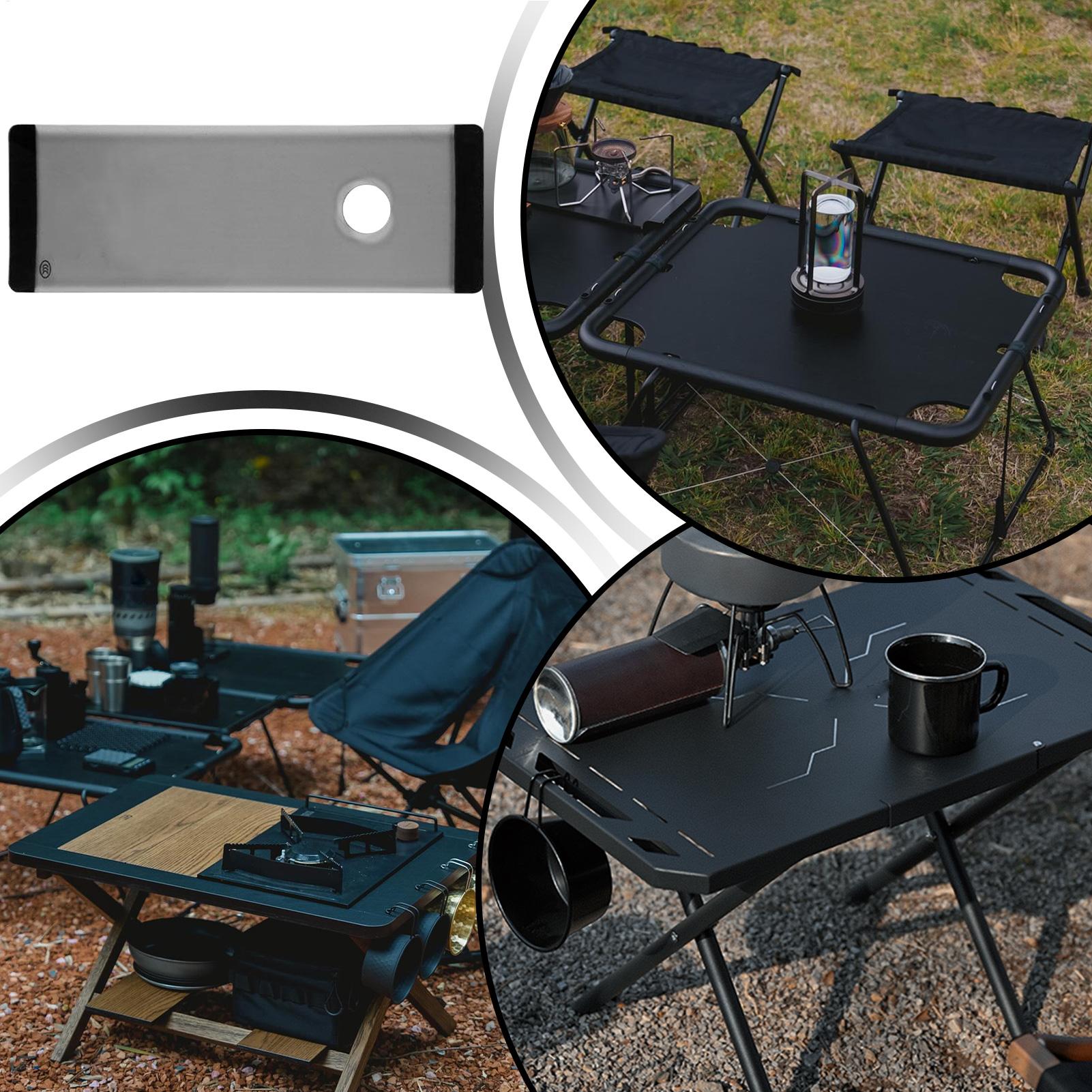 Camping Cooking Top - Buitentafelverlengpaneel Gehard glas Modulair campingtafelblad Uitbreidingsaccessoire