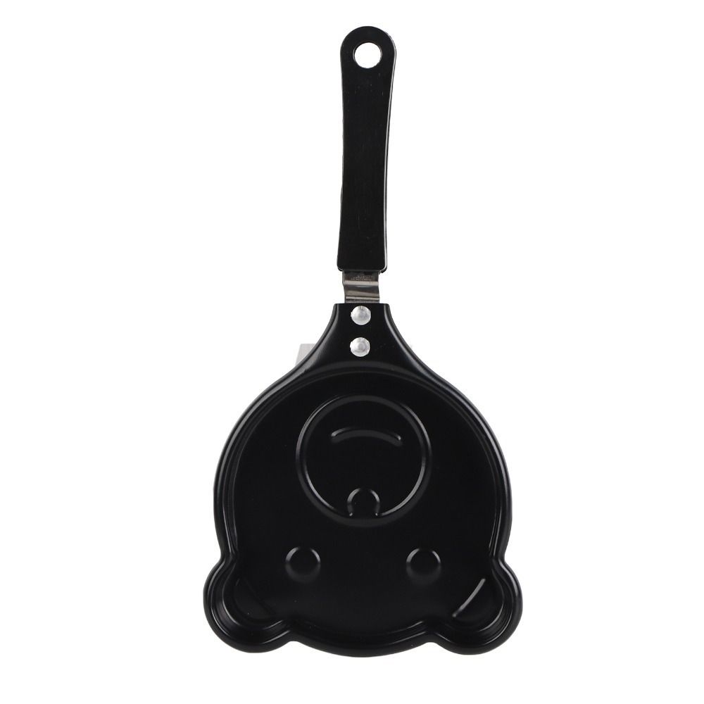 Camping Cooking Cast Iron - Mini-eierpan van gietijzer, verschillende vormen, zwarte