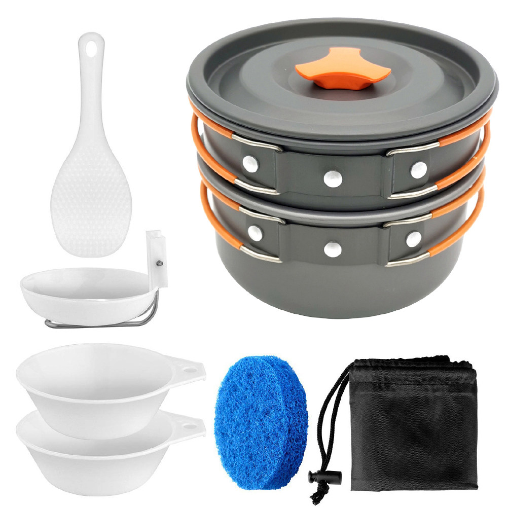 Camping Cooking Materials - 1 Set Outdoor Kookset Draagbare Campingkookgerei