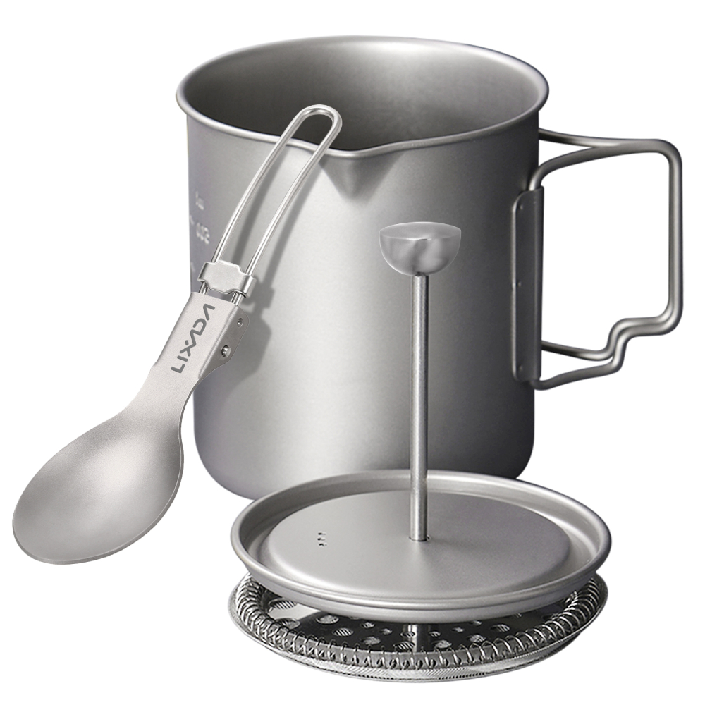 Mess Kit Titanium - Lixada 750Ml Titanium Koffiekop Mok Franse