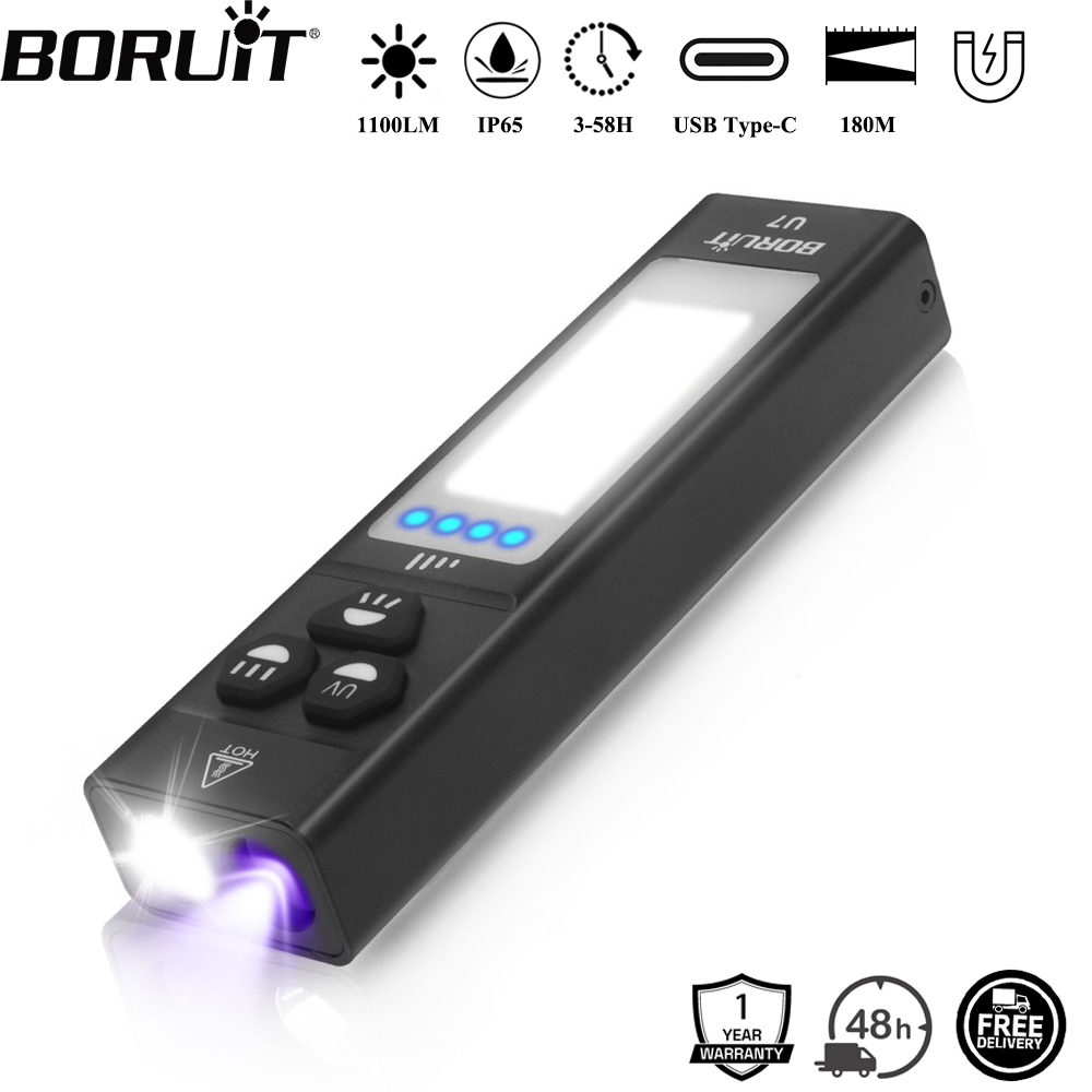 Camping Cooking Fish - BORUiT U7 UV LED EDC Zaklamp