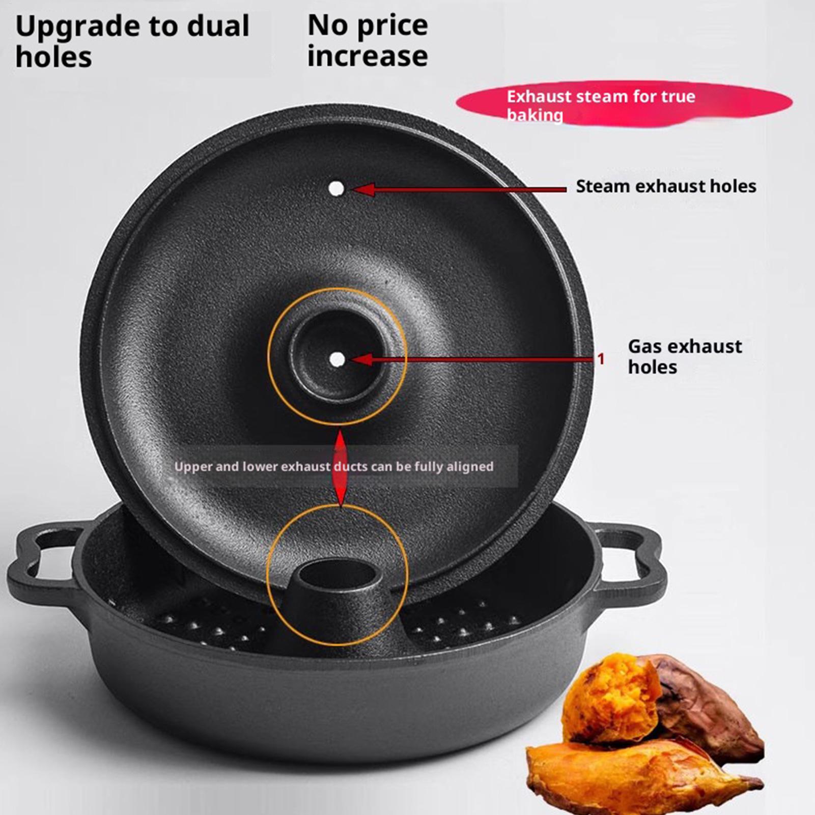 Camping Cooking Cast Iron - Gietijzeren ketel voor koken, zwaar uitgevoerd,