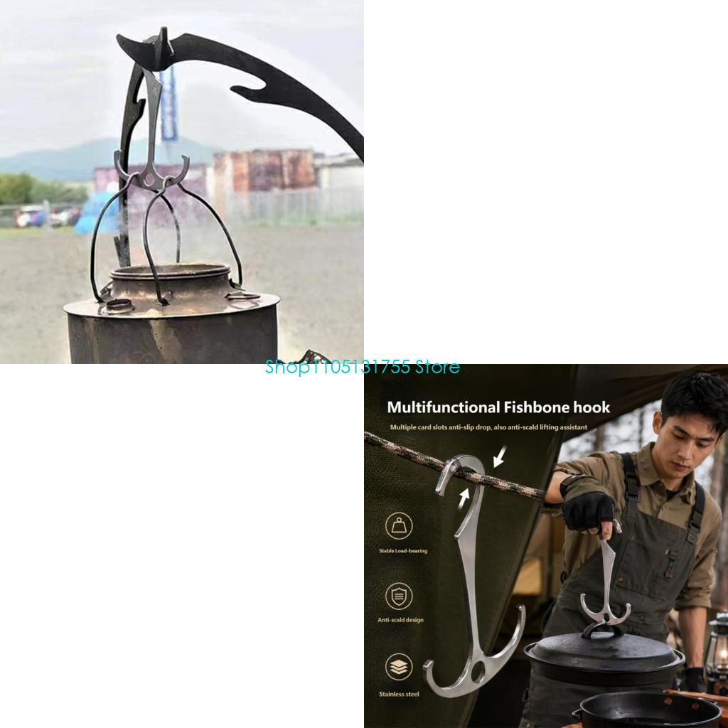 Camping Cooking Accessories - K0EF Kookgedeelte Opberghaak Metalen kampdeel met