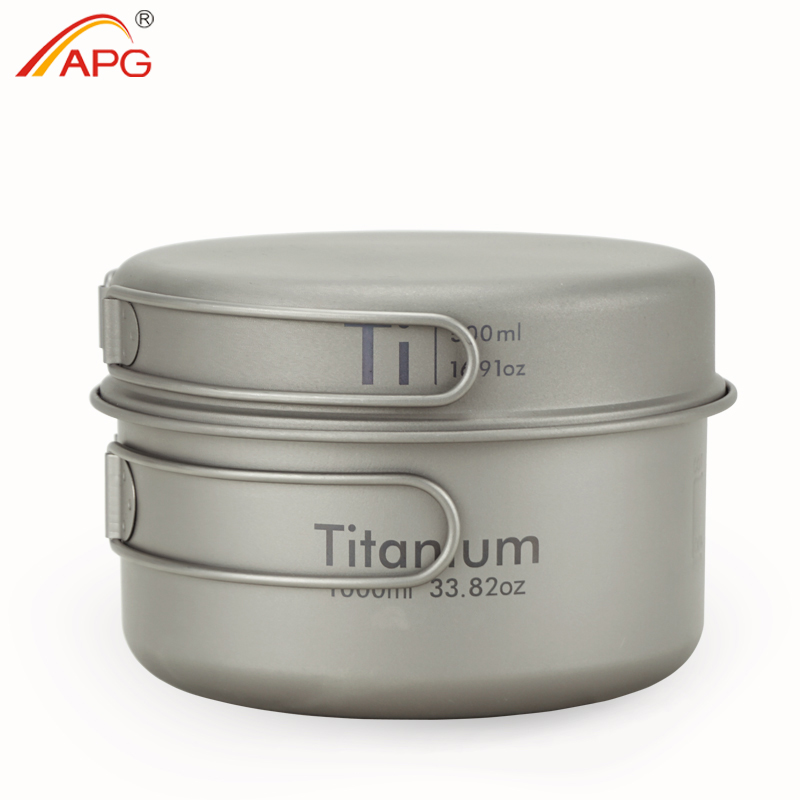Mess Kit Titanium - APG Ultralichte titanium pan Outdoor Camping