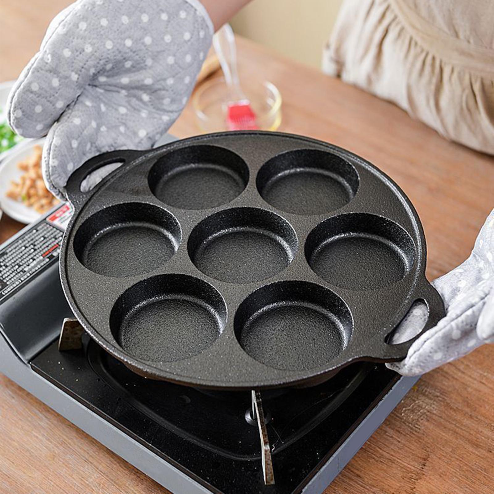 Camping Cooking Cast Iron - Anti-aanbak platte gietijzeren pan Platte pannenkoek