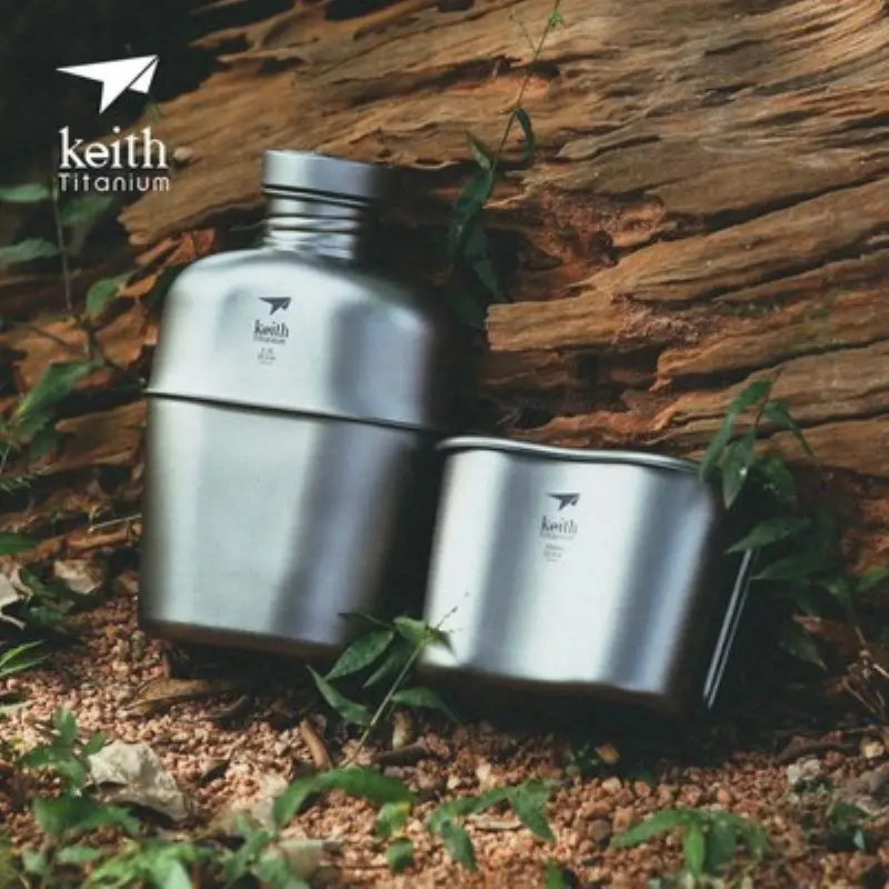 Mess Kit Titanium - Keith Pure Titanium Outdoor Camping Wandelen