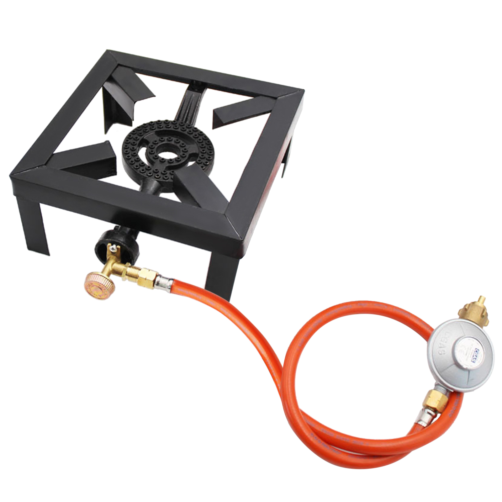 Camping Cooking Cast Iron - Tomshoo 8KW Gas Kokende Ring Gietijzeren
