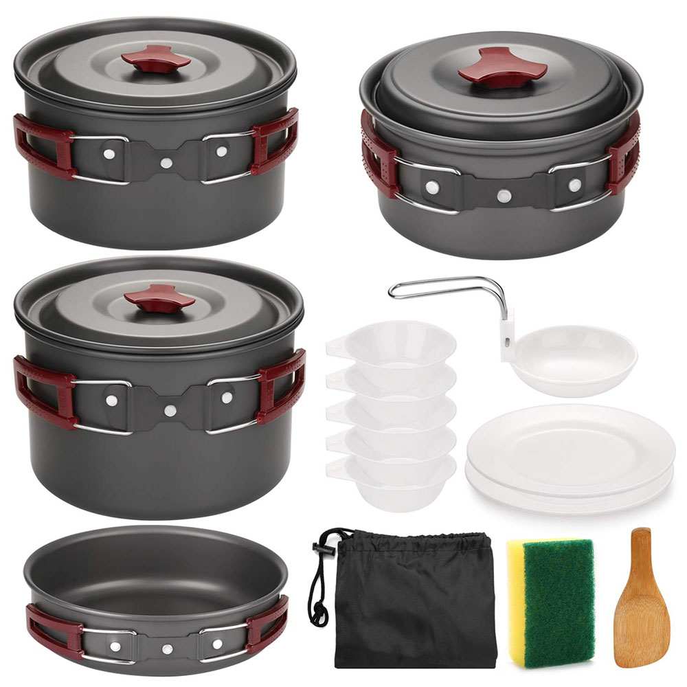 Camping Cooking Accessories Set - Outdoor Camping Kookgerei Kit Non Stick