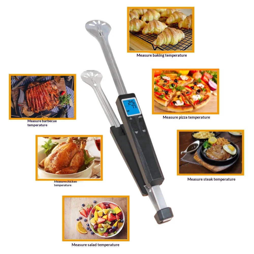Meat Thermometer Camp - Klauwtype instant-read thermometer voor buiten, barbecue,