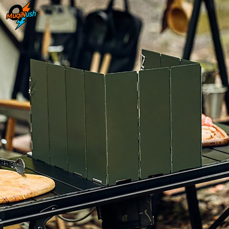 Camping Cooking Materials - MuqiNush Lichtgewicht campingvoorruit Draagbare wind Buitenkookmateriaal