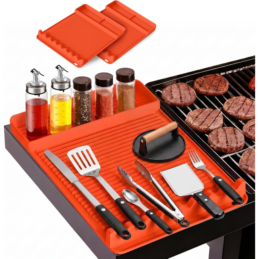 Camping Cooking Tools - Hittebestendige siliconen grillmat - 16x11,5'' antislip