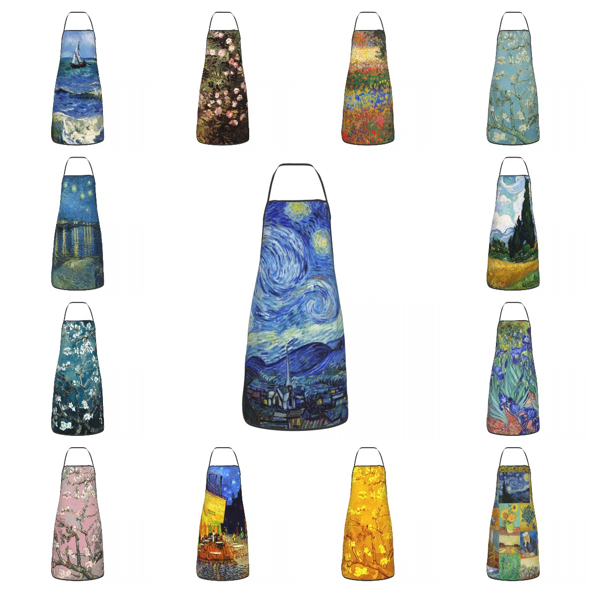 Camping Cooking Apron - Bib Vincent Van Gogh Sterrennacht Schorten