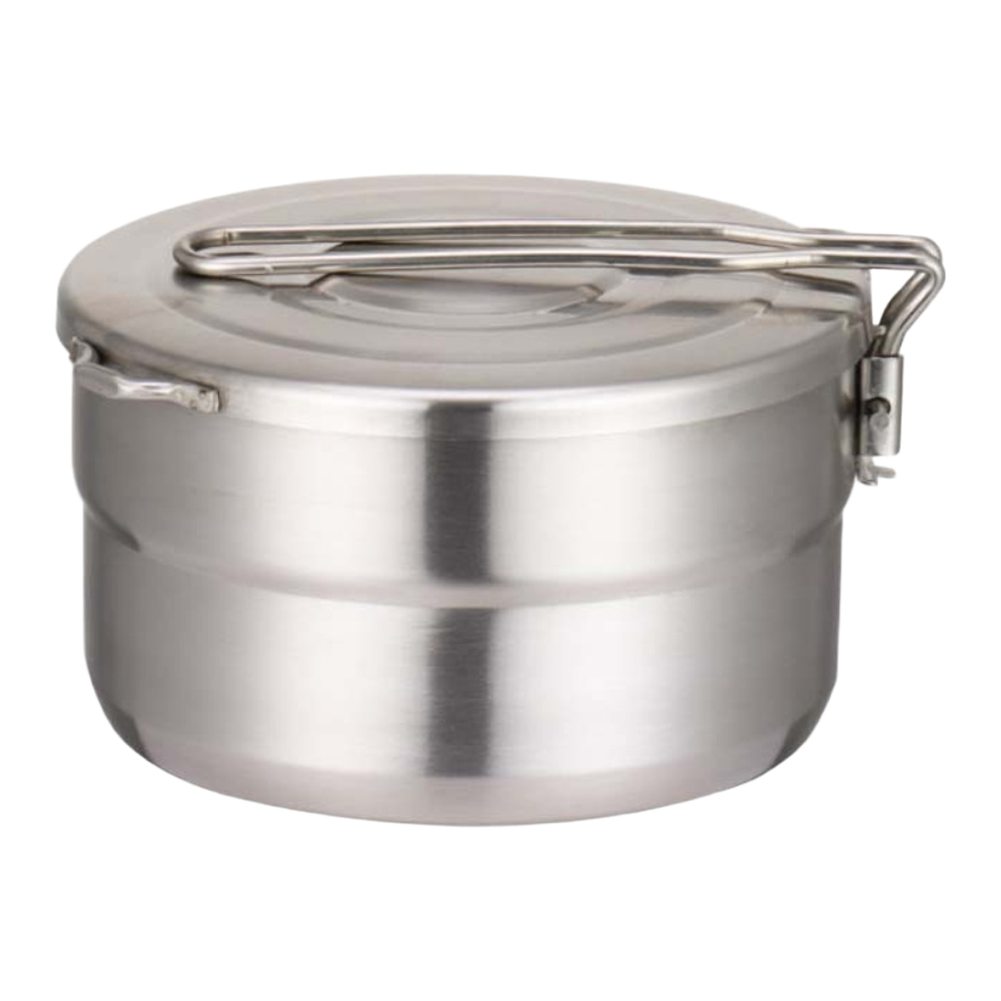 Camping Cooking Materials - RVS buitenpot met inklapbaar handvat, gemaakt