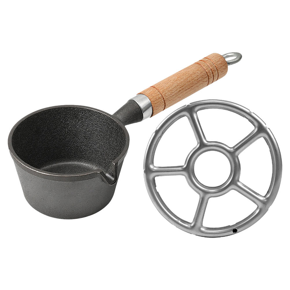Mini gietijzeren eierpan in ko - Camping Cooking Top recensie en prijs