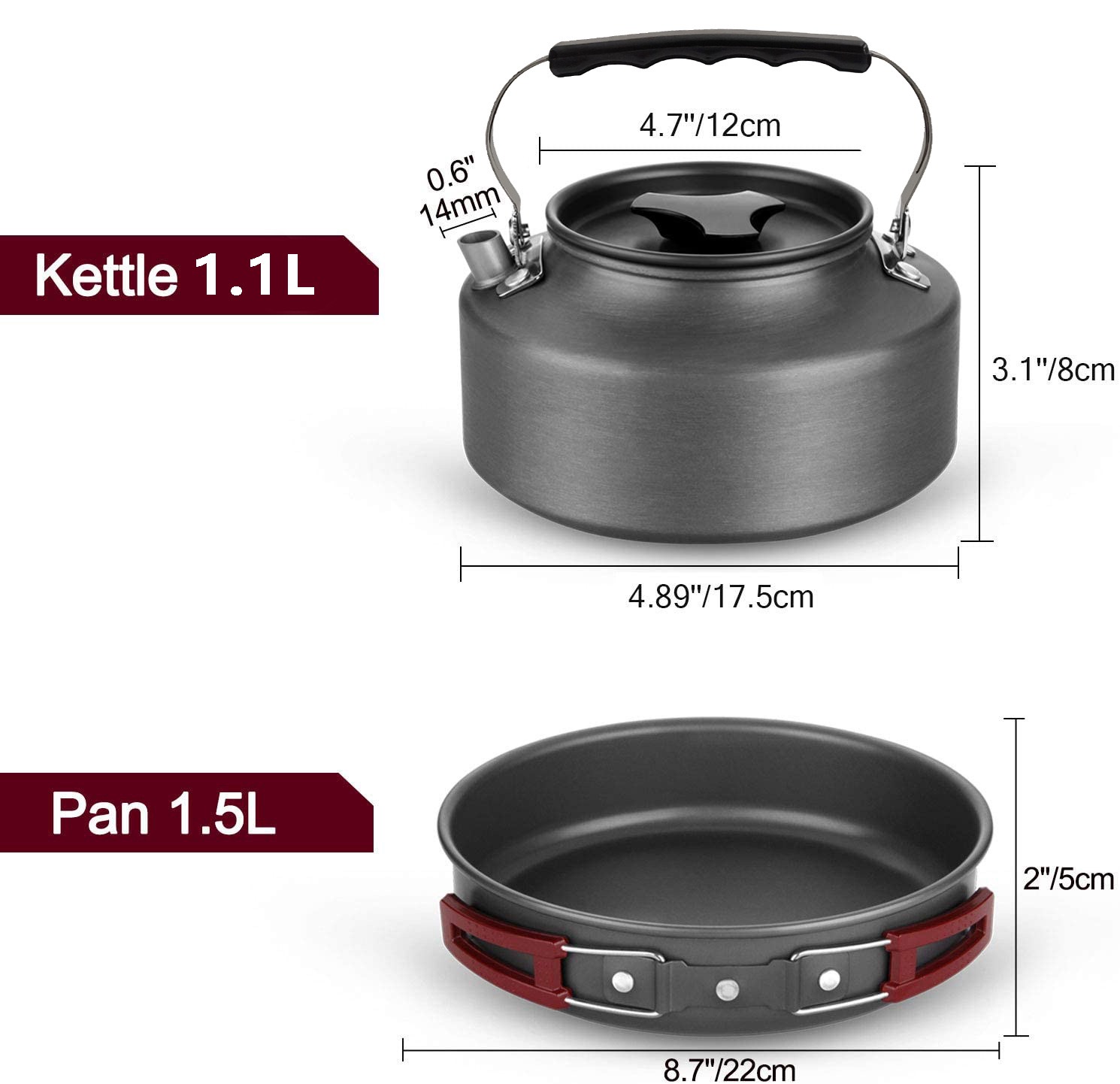 4-5 persoons aluminium outdoor - Camping Cooking One Pot recensie en prijs