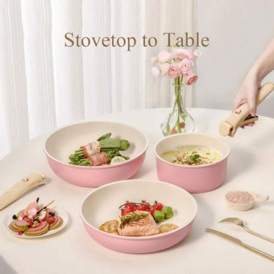 19-delige pannenset met antiaa - Camping Cooking Set Detachable Handle recensie en prijs