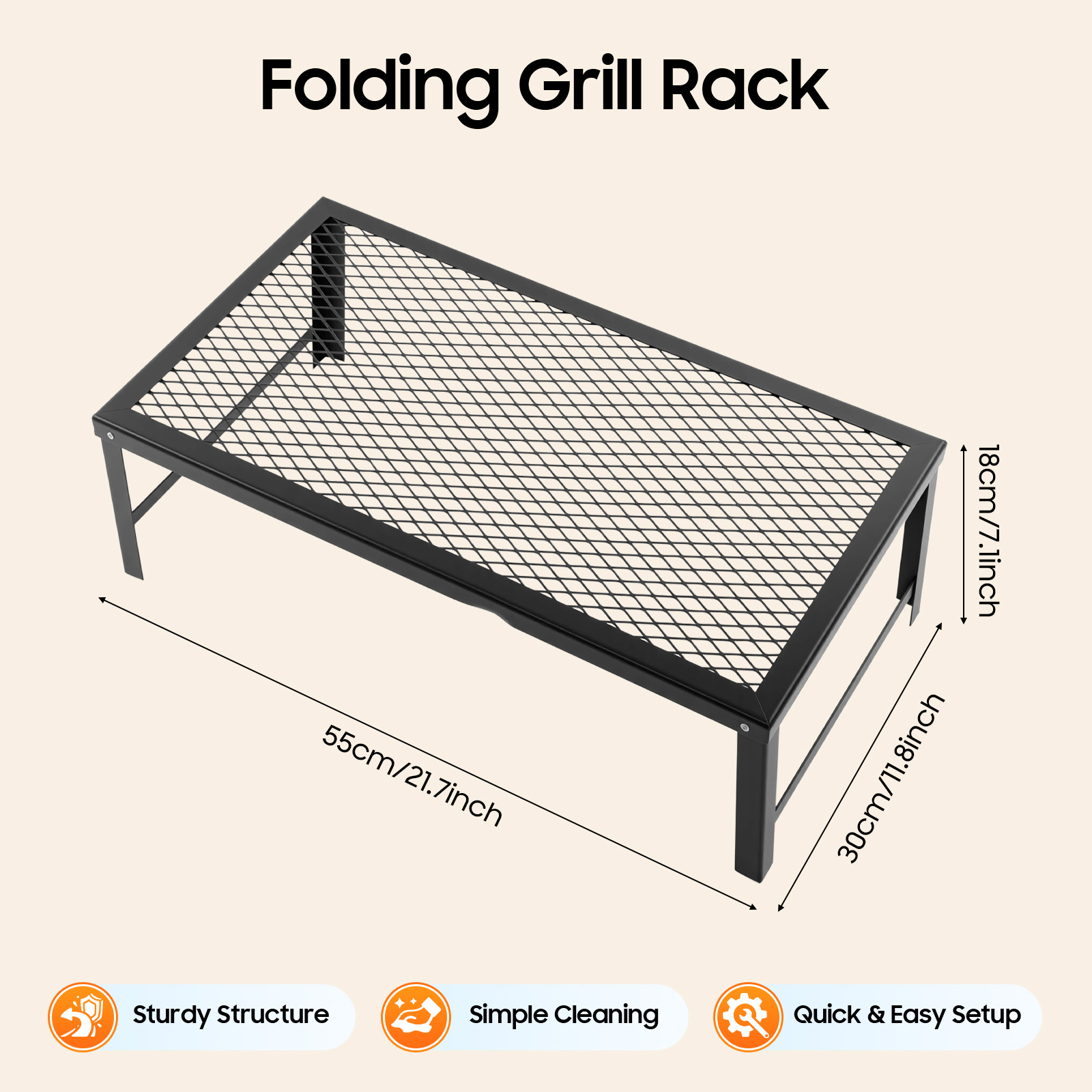 Kampvuurgrill, BBQ-set, opvouw - Camping Cooking Set Compact recensie en prijs