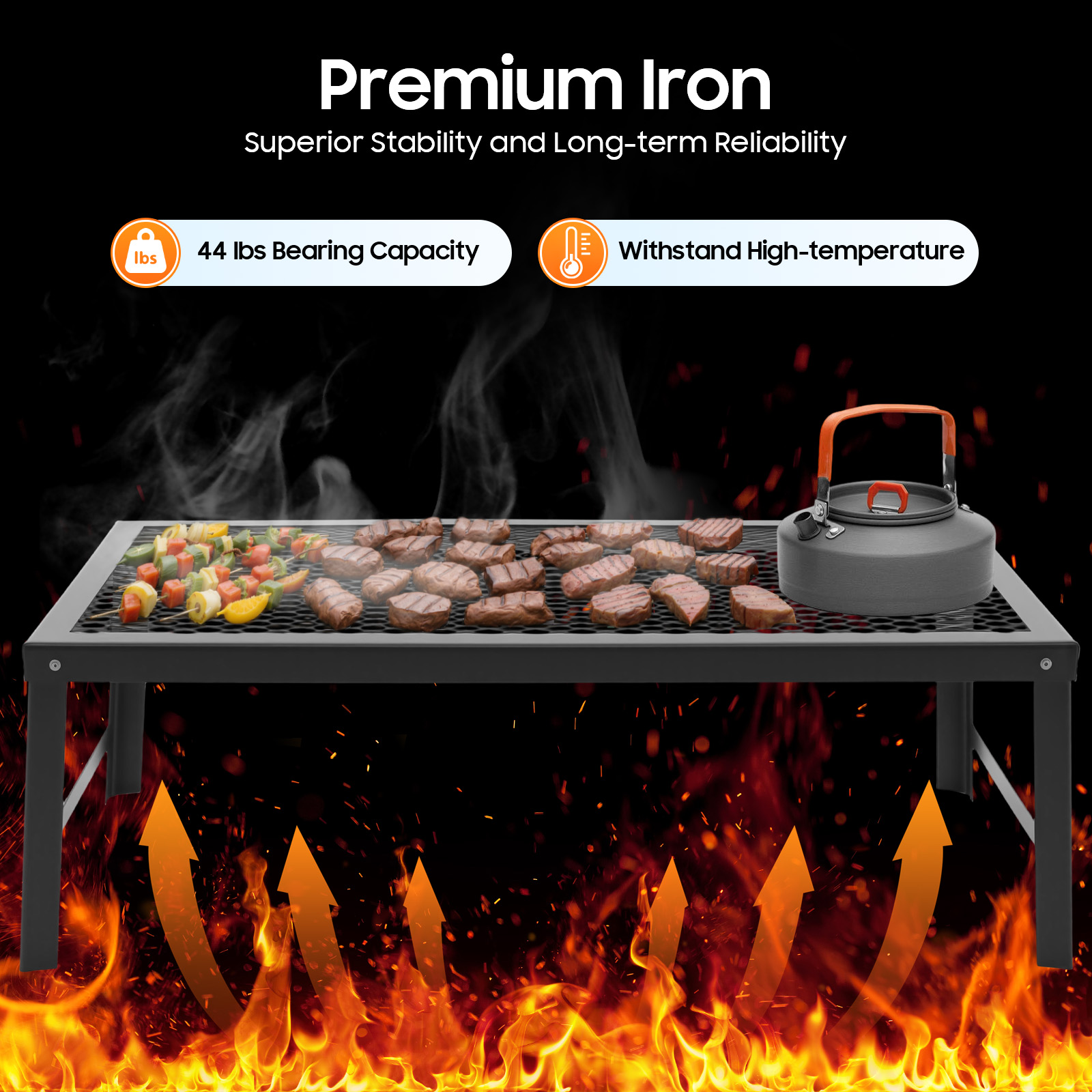 Kampvuurgrill, BBQ-set, opvouw - Camping Cooking Set Compact recensie en prijs