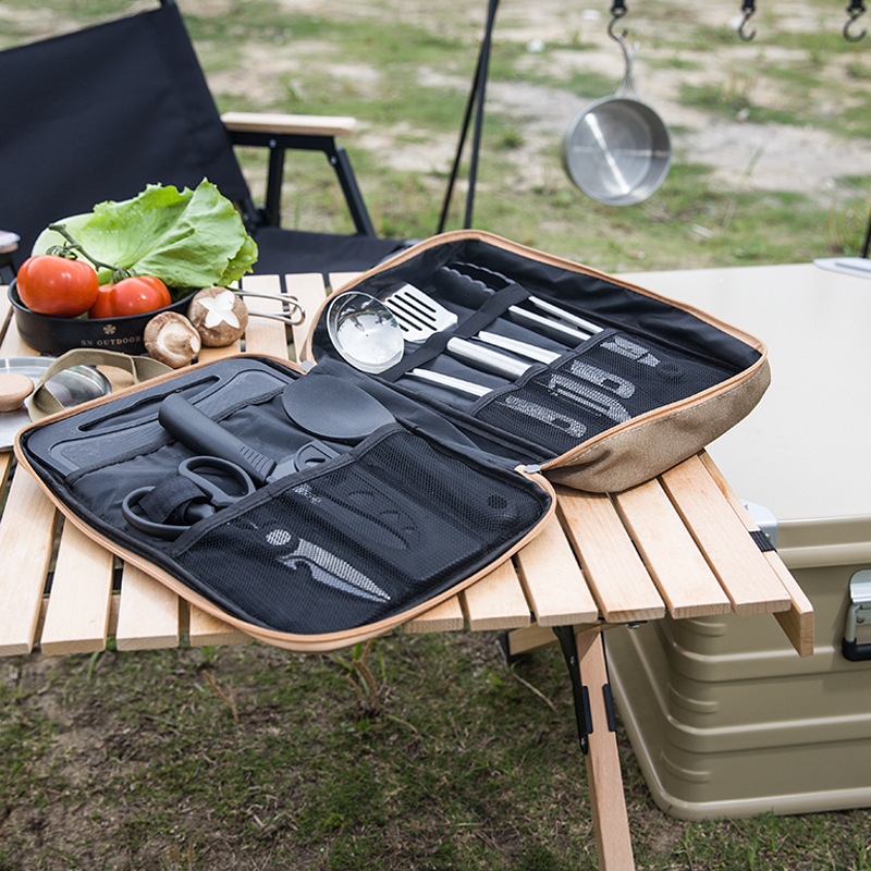 8-delige campingkeukenset met  - Camping Cooking Ware recensie en prijs