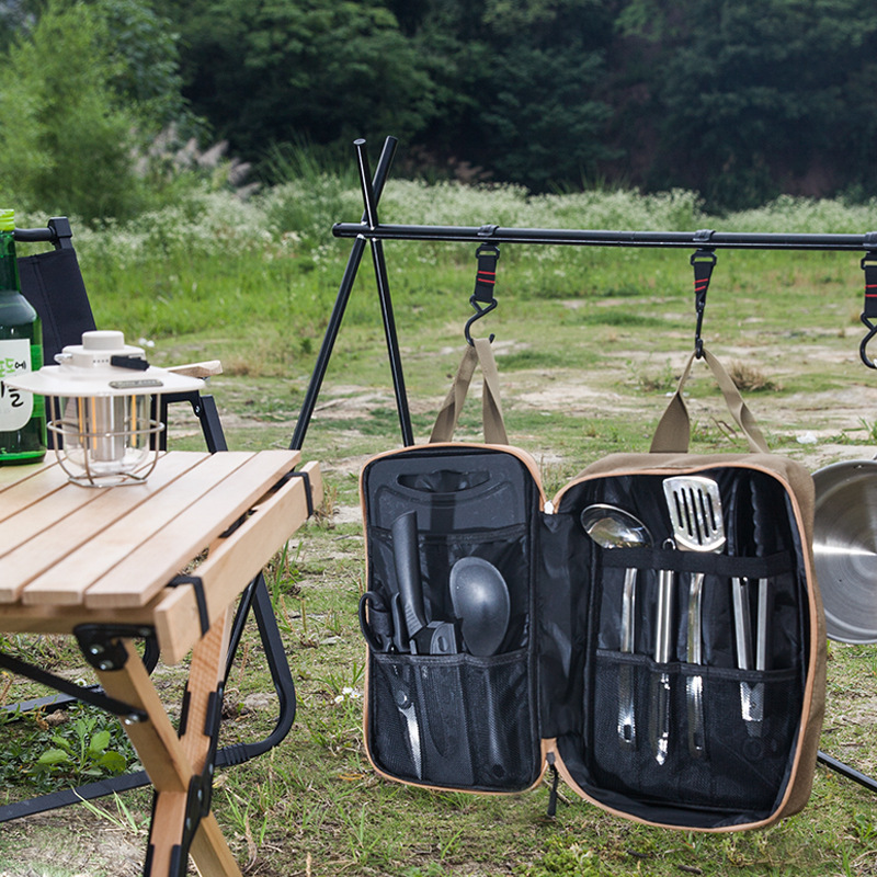 8-delige campingkeukenset met  - Camping Cooking Ware recensie en prijs