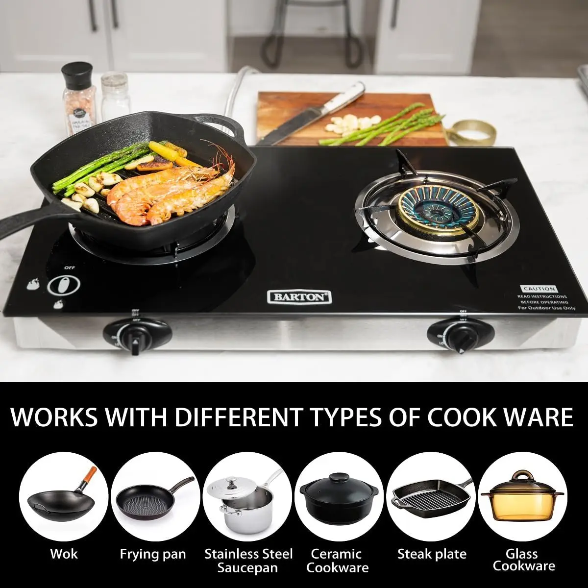 2-pits propaangasfornuis, 25.5 - Camping Cooking Top recensie en prijs