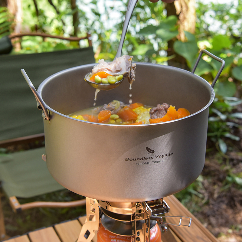 Grenzeloze Reis Titanium Pot 5 - Mess Kit Titanium recensie en prijs
