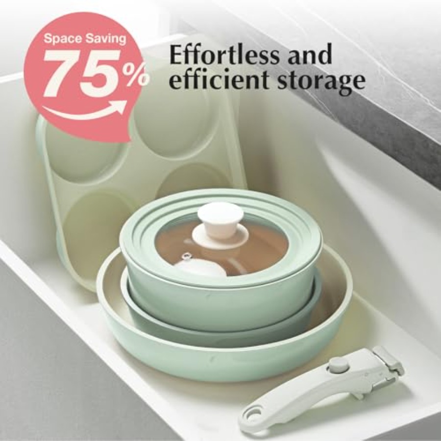 Keramische pannenset antiaanba - Camping Cooking Set Detachable Handle recensie en prijs