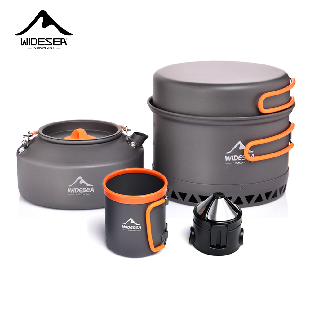 Campingservies Outdoor pannens - Camping Outdoor Cooking Set recensie en prijs