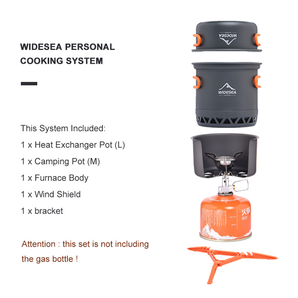 Widesea Draagbare Camping Kach - Camping Cooking One Pot recensie en prijs