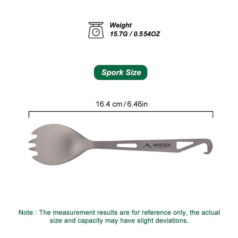 Widesea Camping Kookset Spork  - Camping Cooking Accessories Set recensie en prijs