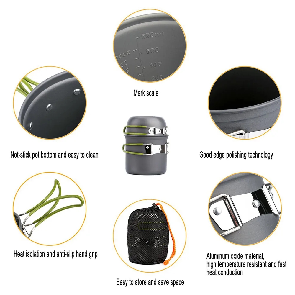 Campingkookgerei Mess Kit Ultr - Camping Cooking Accessories Set recensie en prijs