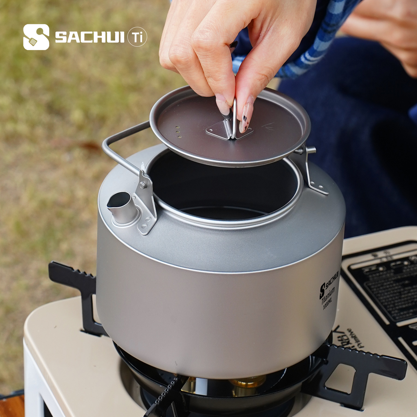 1000ML Pure Titanium Ketel Out - Camping Outdoor Cooking Set recensie en prijs