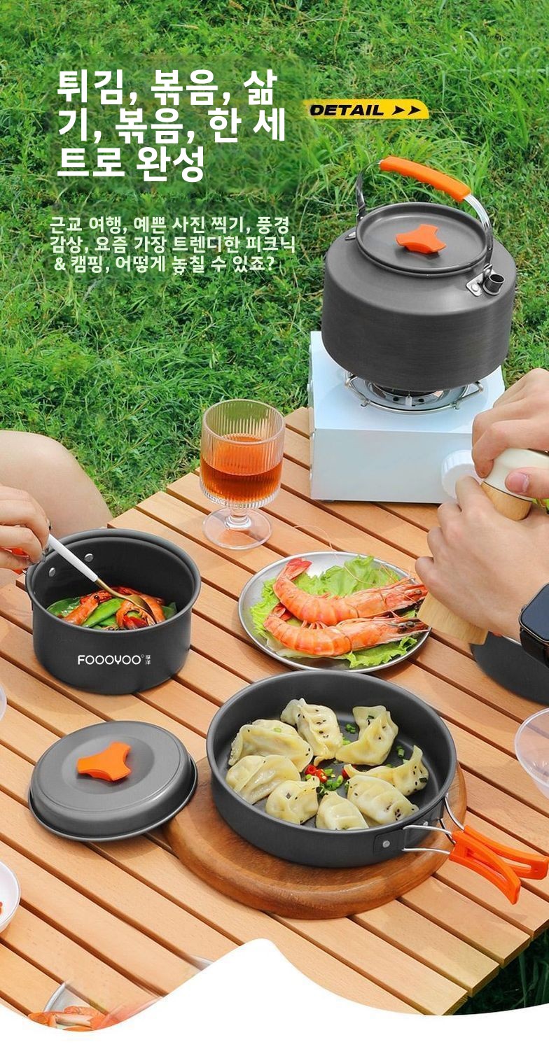 Outdoor Camping Kookgerei Set  - Camping Cooking Set Compact recensie en prijs