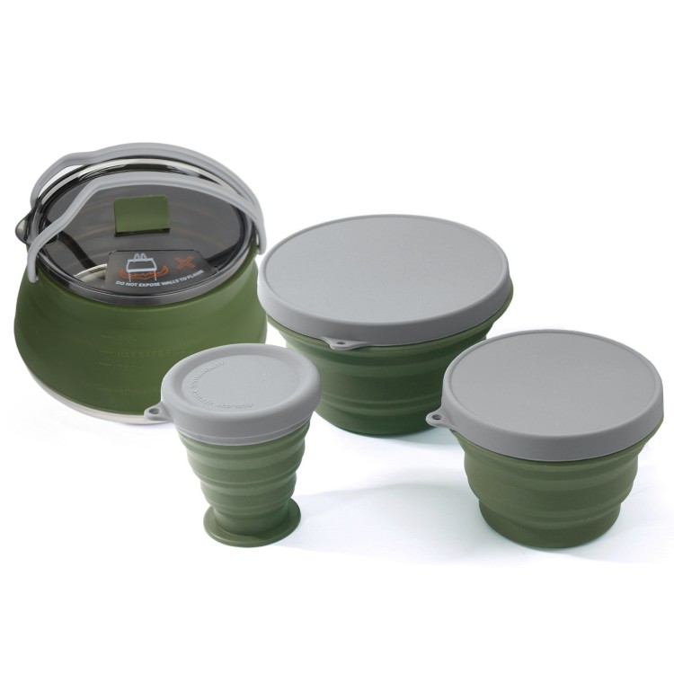 Opvouwbare pannenset Draagbare - Camping Cooking Set Compact recensie en prijs