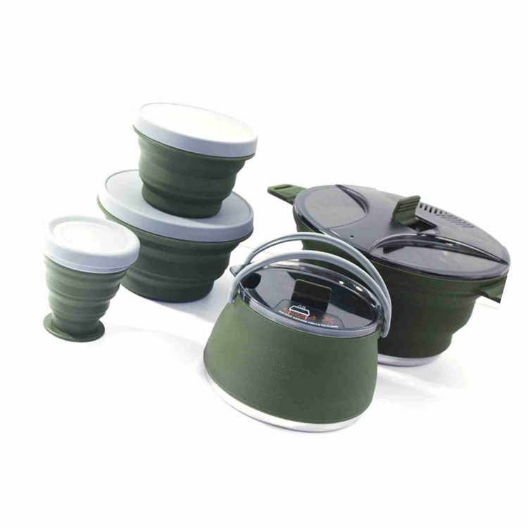 Opvouwbare pannenset Draagbare - Camping Cooking Set Compact recensie en prijs