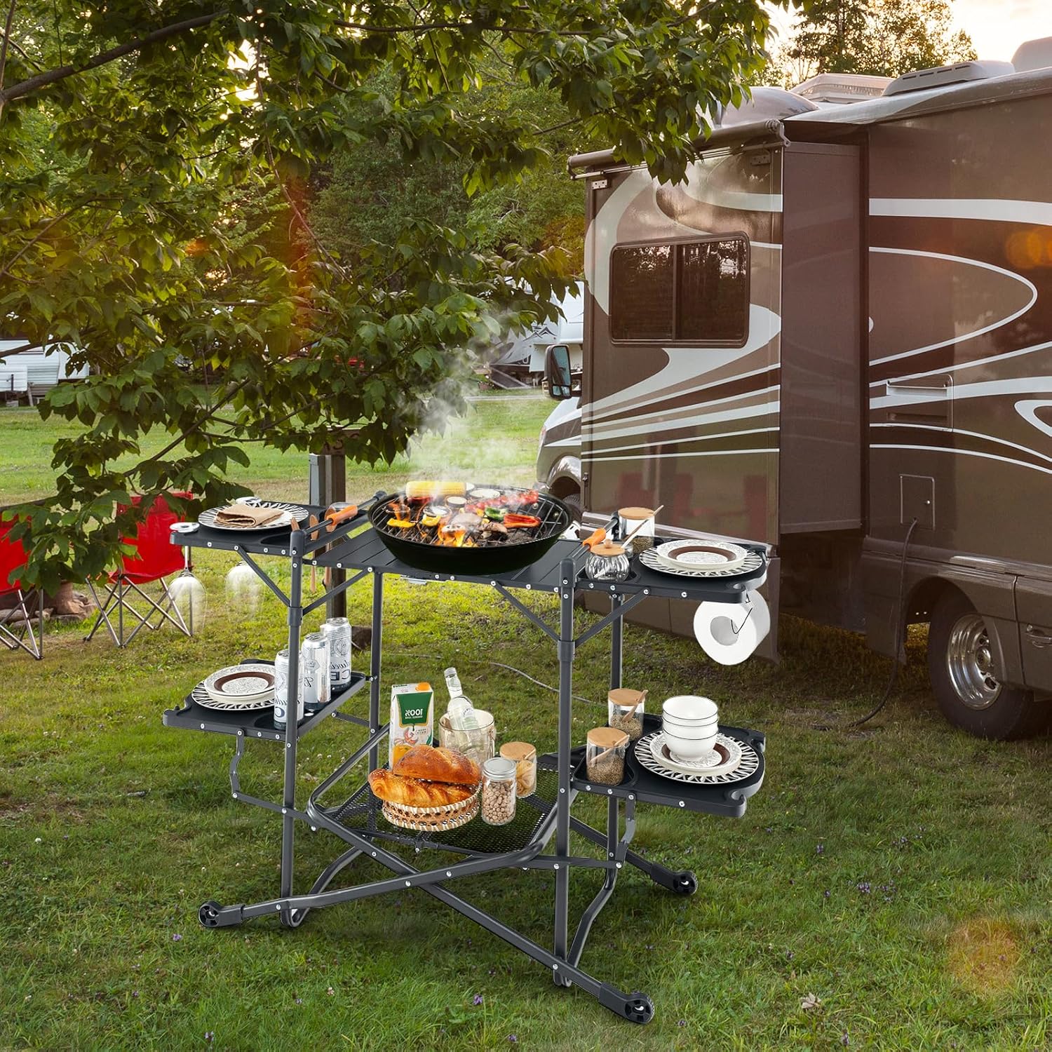 Draagbare kampeerkooktafel met - Camping Cooking Top recensie en prijs