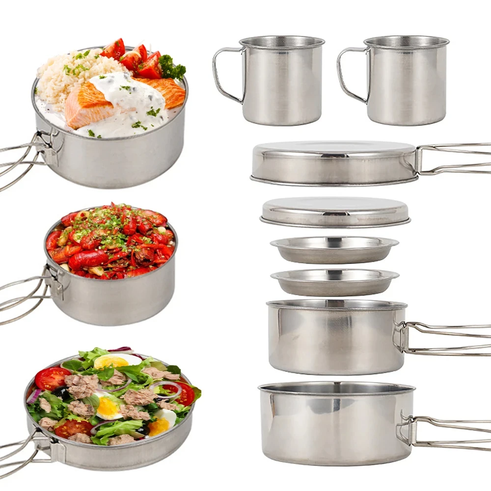8 stks/set Camping Kookgerei M - Camping Cooking Accessories Set recensie en prijs
