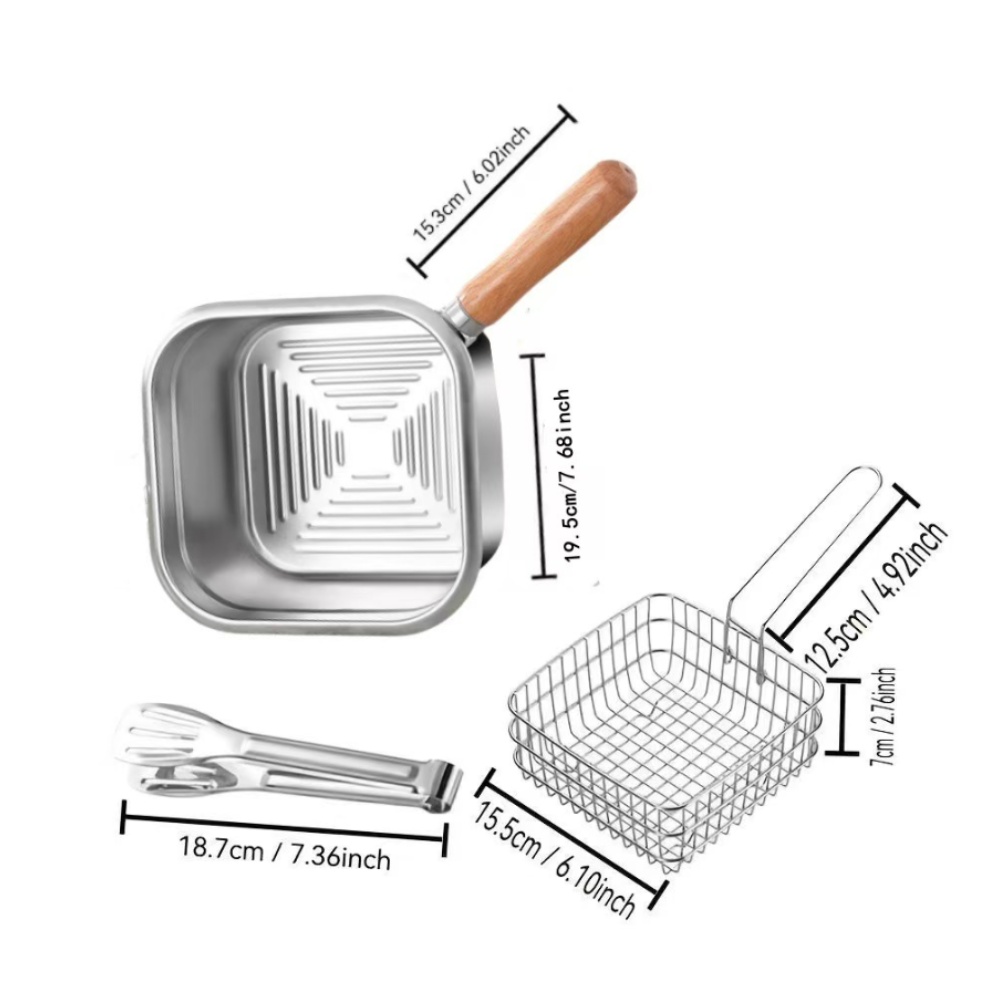 1 set vierkante koekenpan van  - Camping Cooking Set Detachable Handle recensie en prijs
