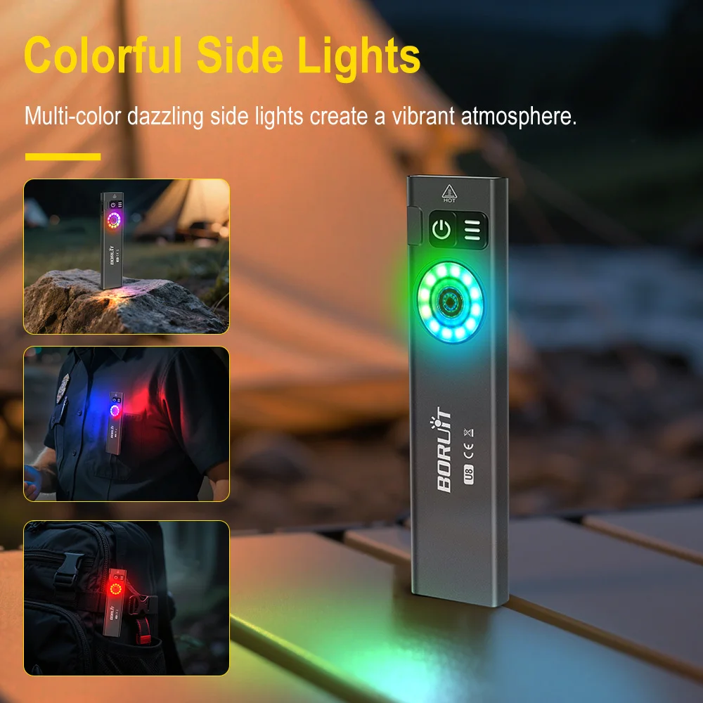 BORUiT U8 650LM EDC LED-zaklam - Camping Cooking Fish recensie en prijs