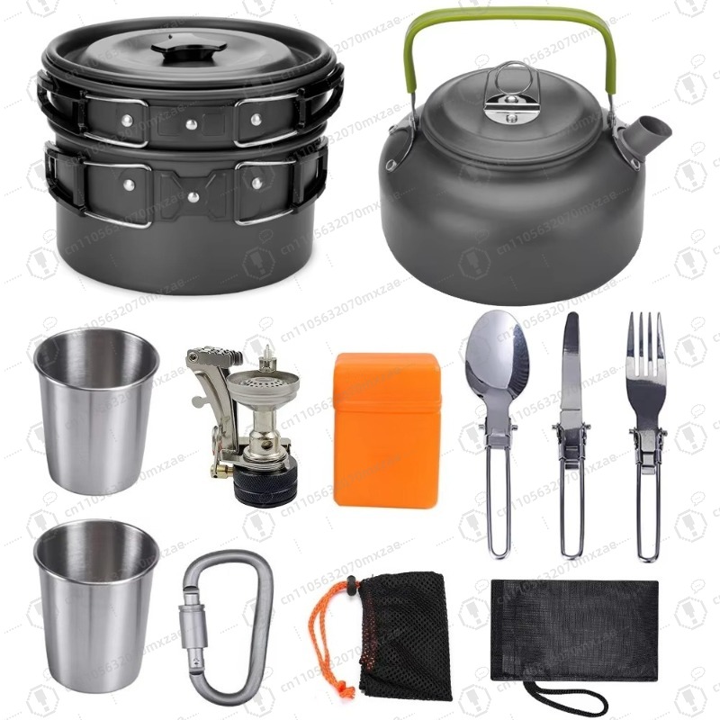 Outdoor aluminium kookgerei 10 - Camping Cooking Accessories Set recensie en prijs