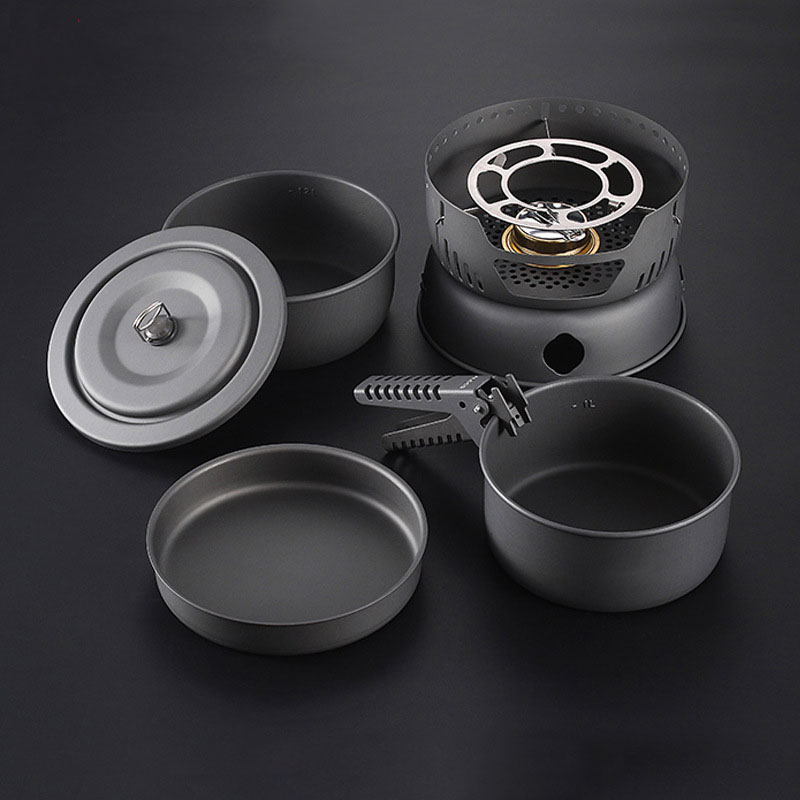 Kookset voor 2-4 personen 10-d - Camping Cooking Materials recensie en prijs