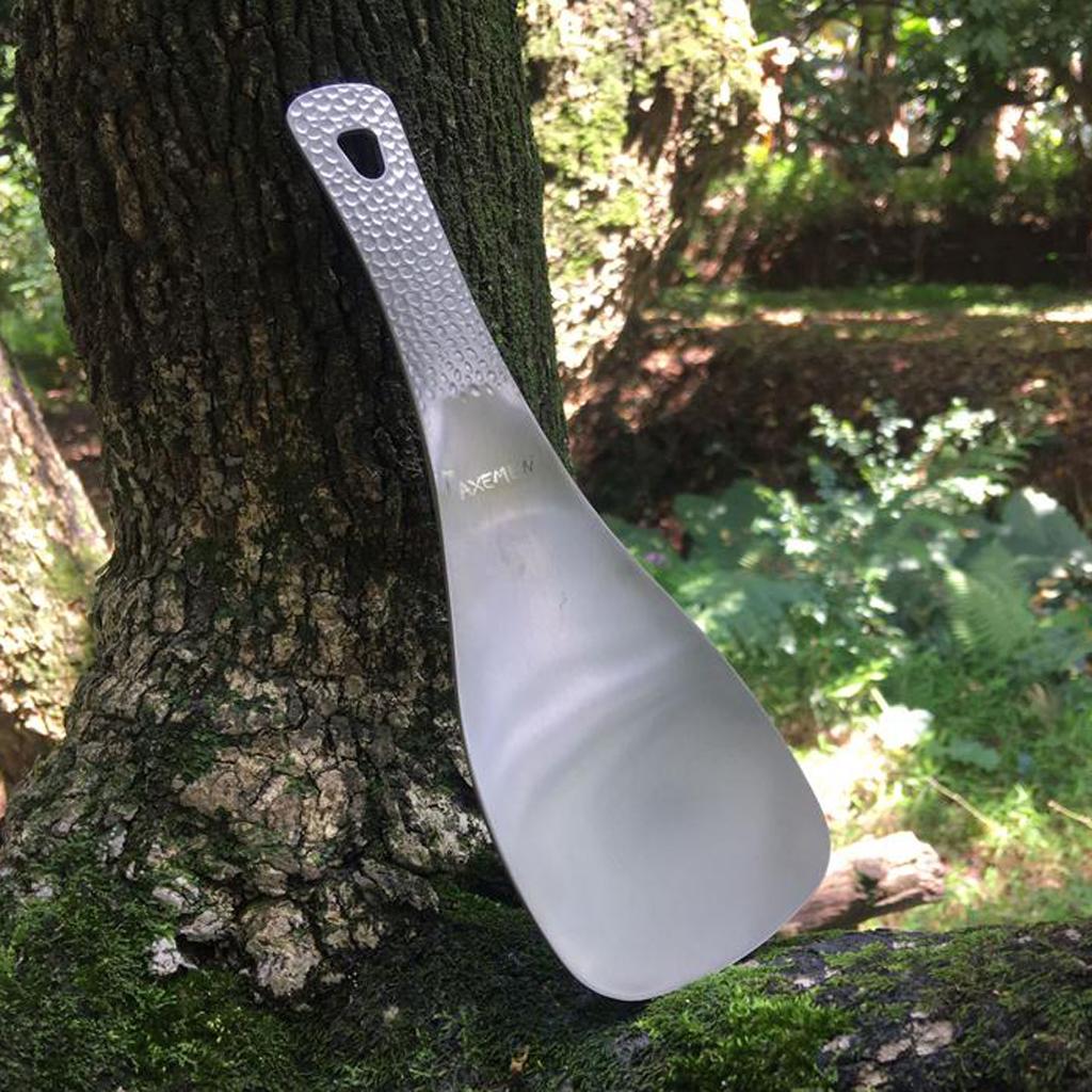 Draagbare titanium rijstlepel  - Camping Cooking Rice recensie en prijs