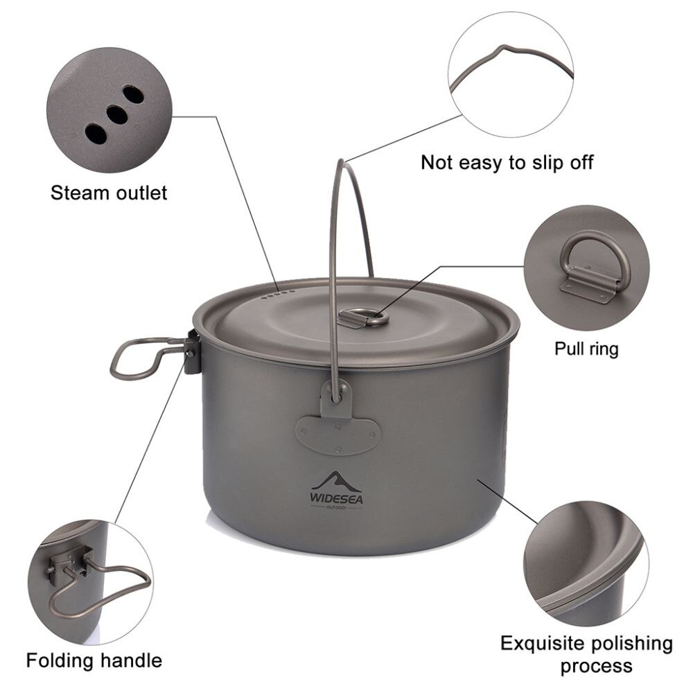 Widesea Camping Tafelgerei Tit - Mess Kit Titanium recensie en prijs