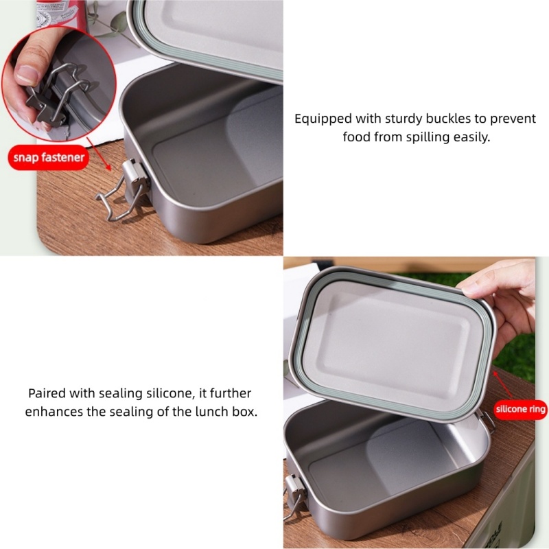 Titanium lunchbox met deksel e - Mess Kit Titanium recensie en prijs
