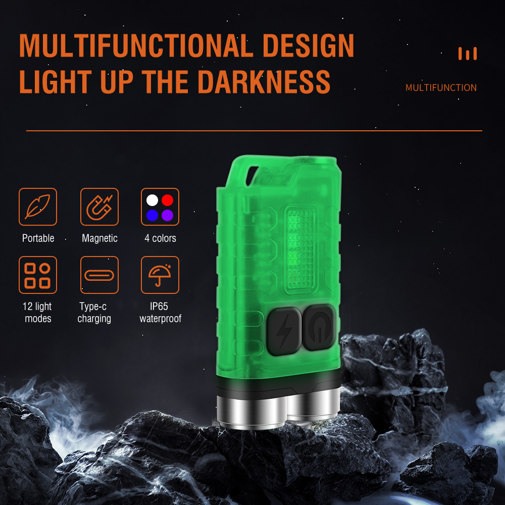 V3 EDC-zaklamp Mini-sleutelhan - Camping Cooking Fish recensie en prijs