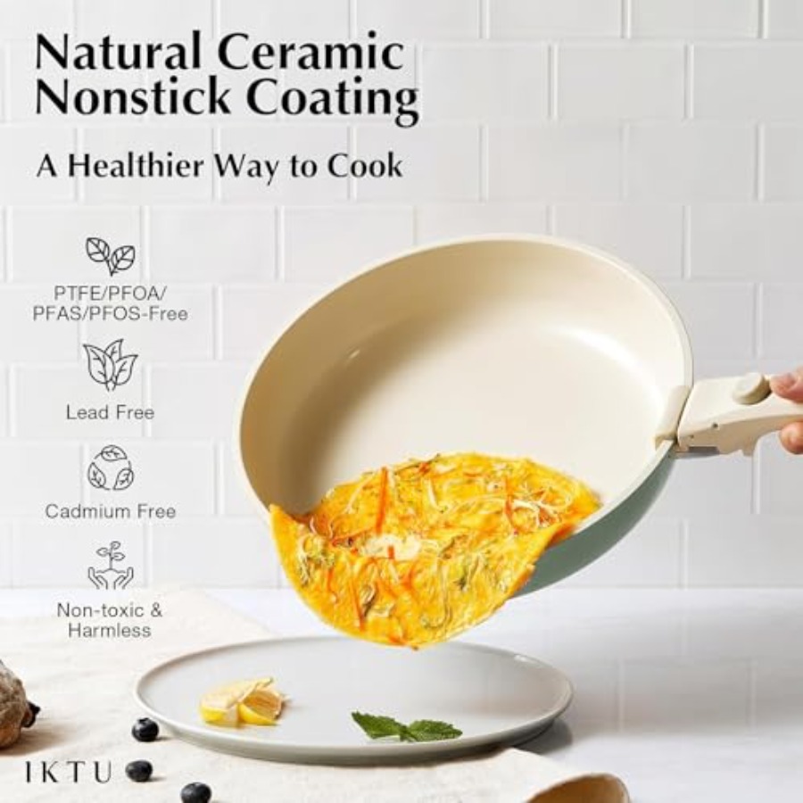 Keramische pannenset antiaanba - Camping Cooking Set Detachable Handle recensie en prijs