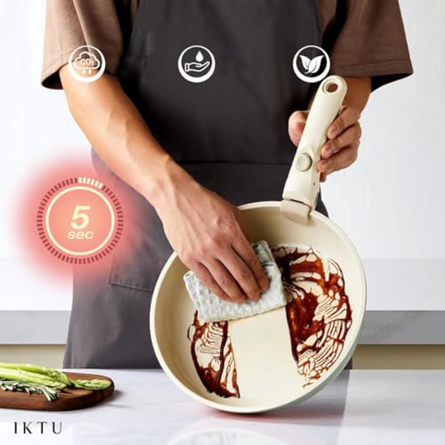 Keramische pannenset antiaanba - Camping Cooking Set Detachable Handle recensie en prijs
