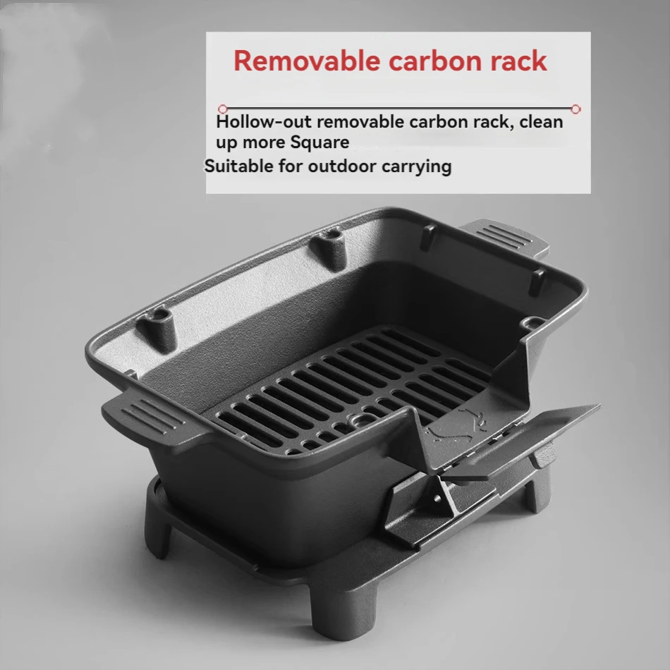 Ongecoate barbecue-houtskoolka - Camping Cooking Cast Iron recensie en prijs