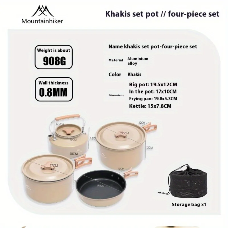 Mountainhiker nieuwe set pot w - Camping Cooking Set Compact recensie en prijs